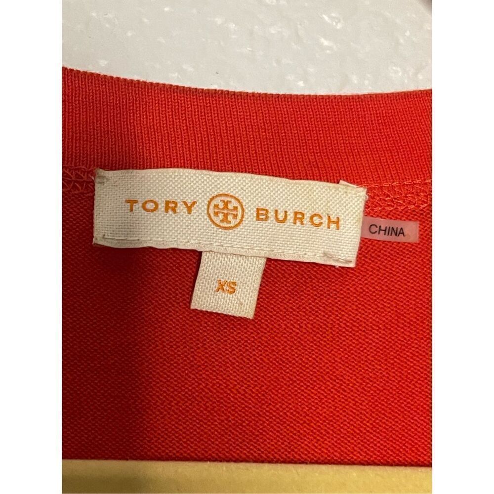 Tory Burch Simone Cardigan V Neck Button Front Sweater Women’s Size XS - Picture 2 of 5